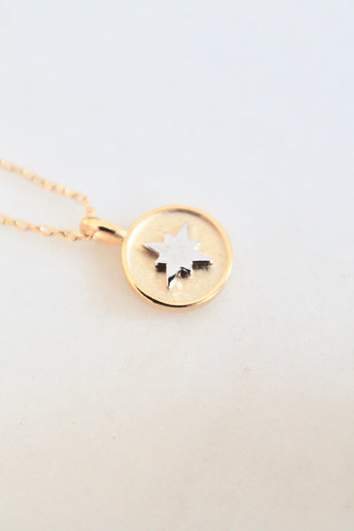 North star dainty necklace