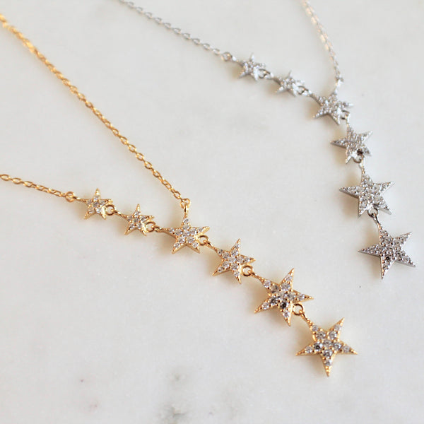 Lariat star necklace