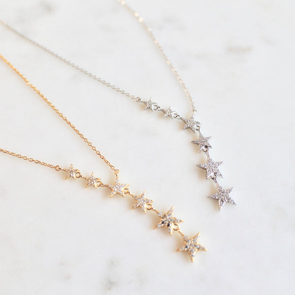 Lariat star necklace