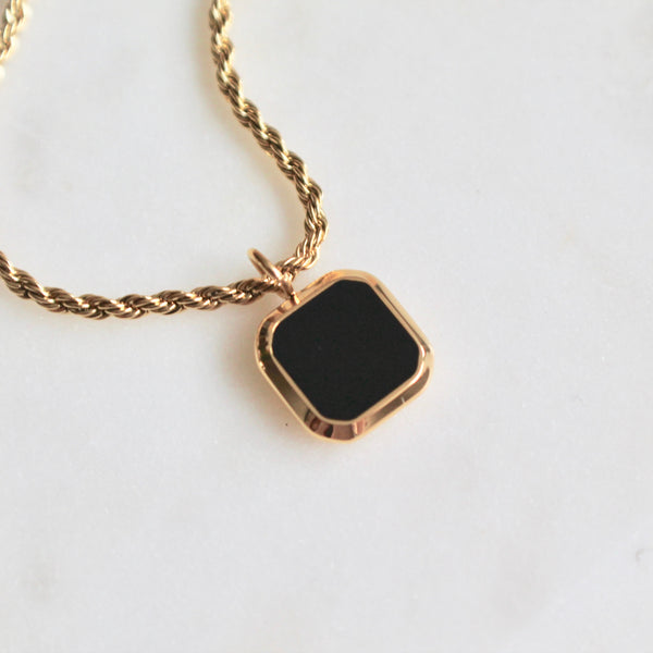 Black onyx necklace