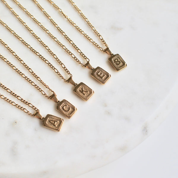 Initial pendant necklace - Lily Lough Jewelry