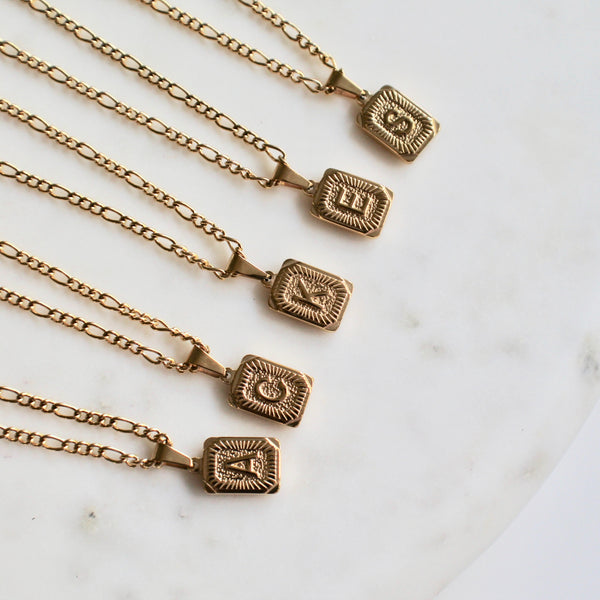 Initial pendant necklace - Lily Lough Jewelry