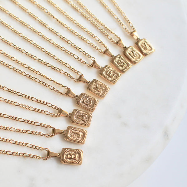 Initial pendant necklace - Lily Lough Jewelry