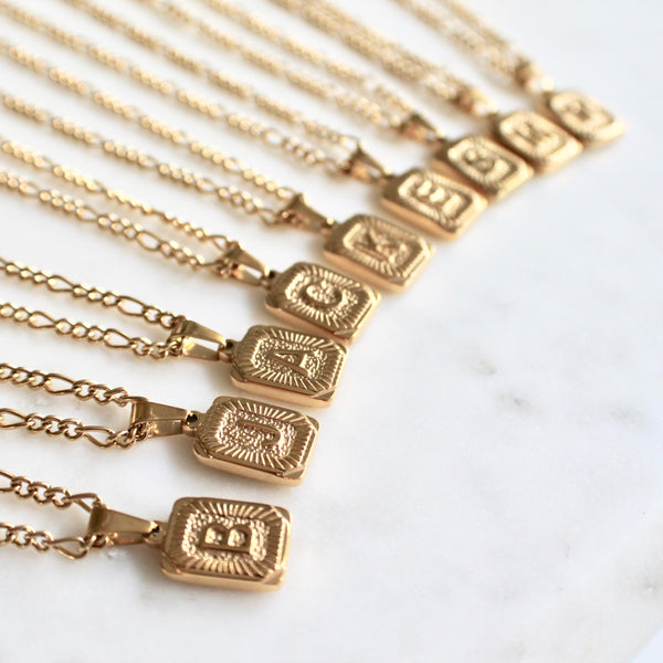 Initial pendant necklace - Lily Lough Jewelry