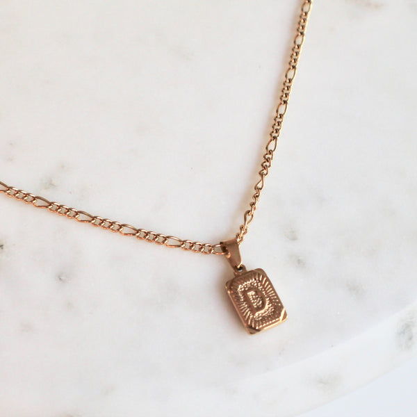 Initial pendant necklace - Lily Lough Jewelry
