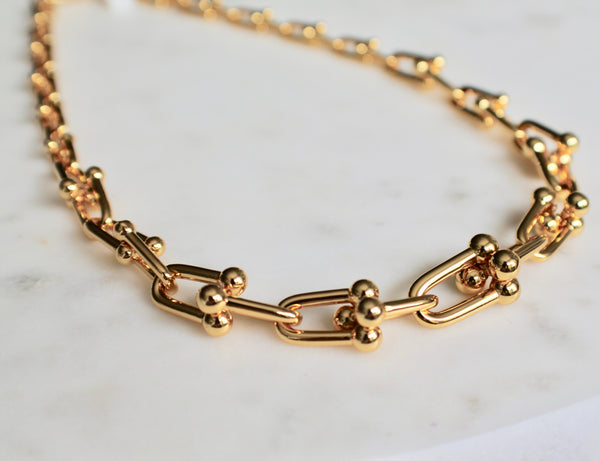 Hardware link necklace - Lily Lough Jewelry