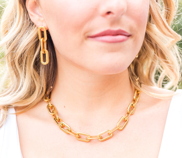 Hailey chunky chain necklace - Lily Lough Jewelry