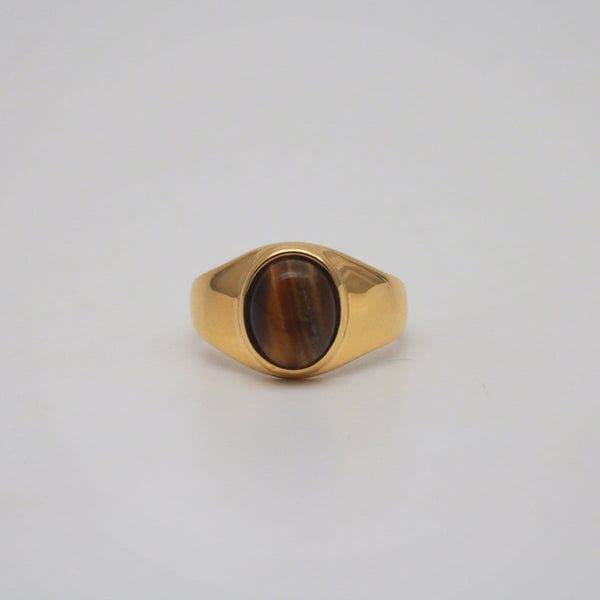 Tiger eye stone ring - Lily Lough 