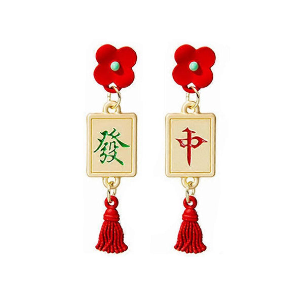Mahjong earrings - Lily Lough 