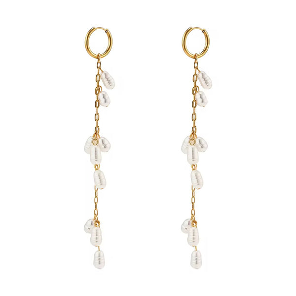 Pearl drop earrings - Lily Lough 