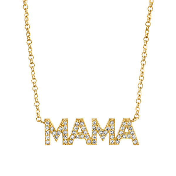 Mama sterling silver necklace