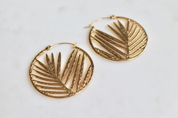 Palm tree earrings
