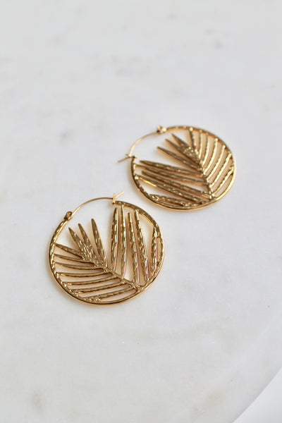 Palm tree earrings