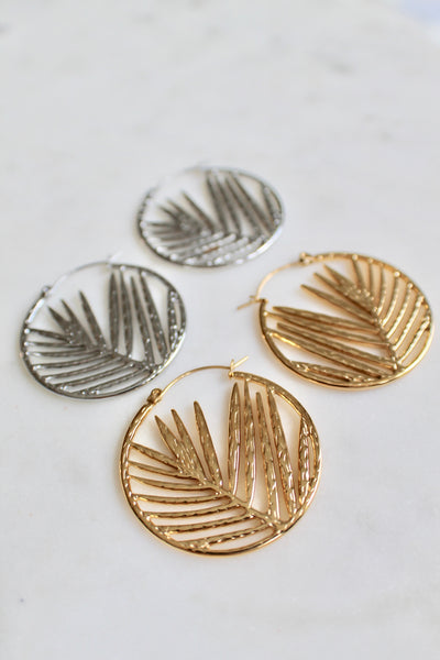 Palm tree earrings