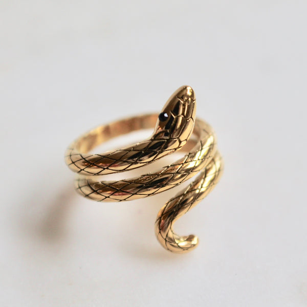 Snake gold ring