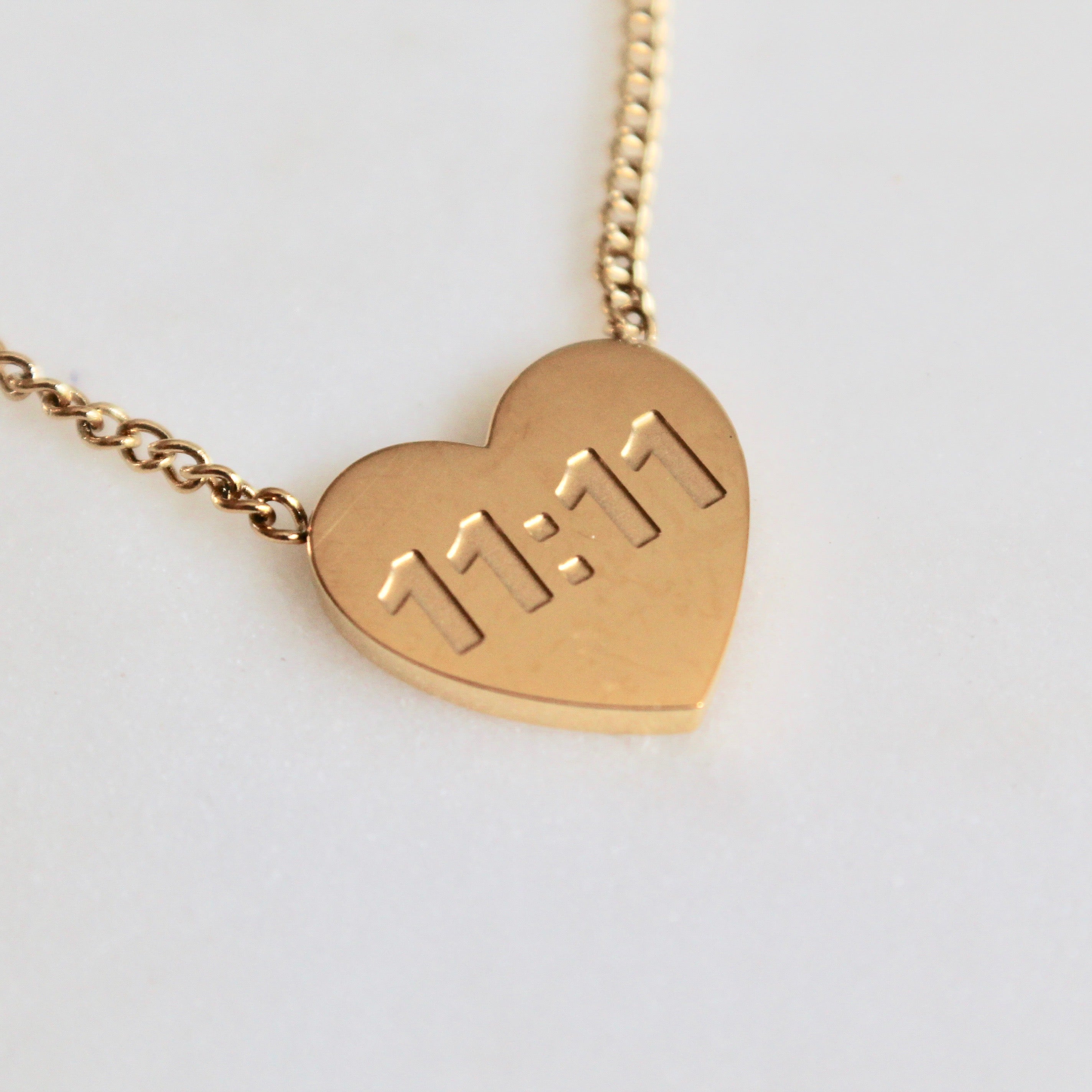 11:11 heart necklace | Lily Lough