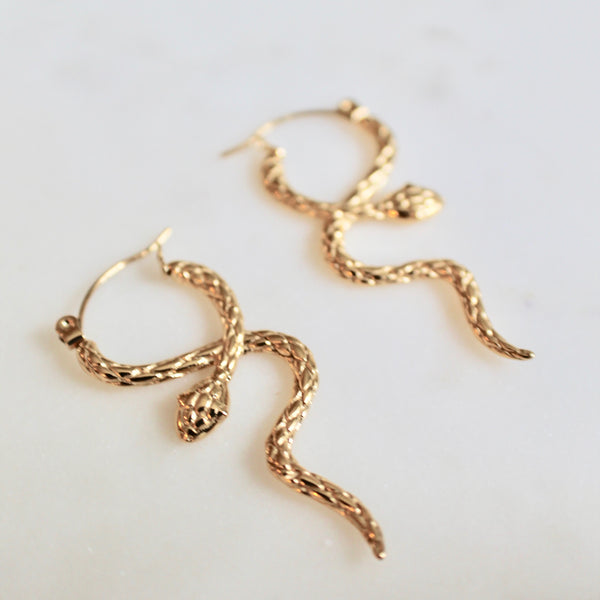 Snake serpent earrings