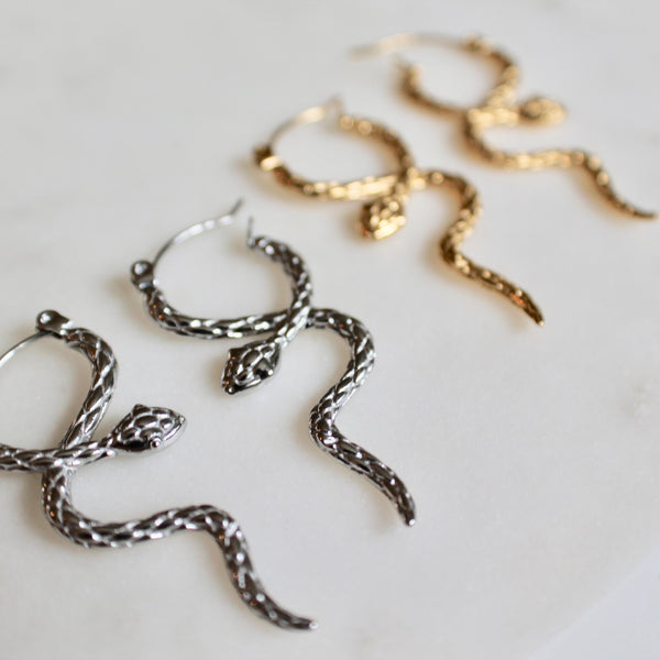 Snake serpent earrings