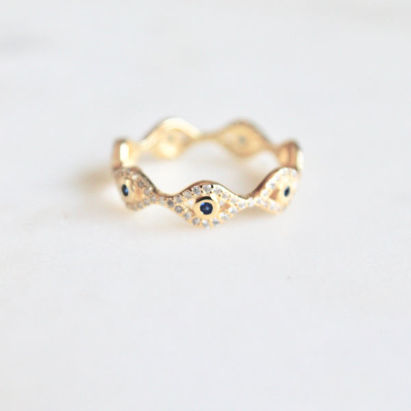 Evil eye ring