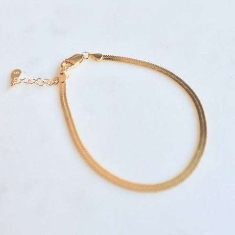 3 mm herringbone bracelet