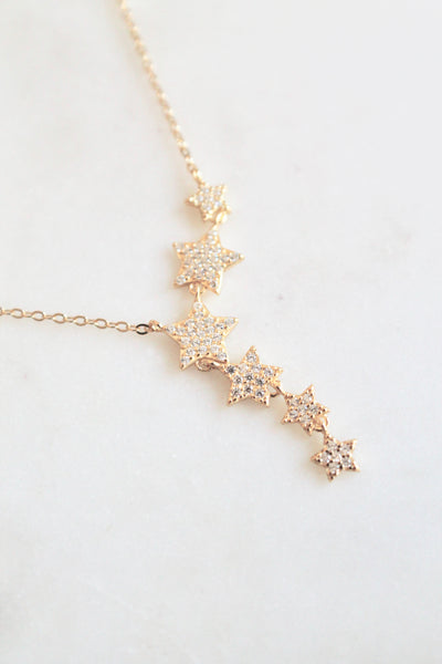 Starburst lariat necklace