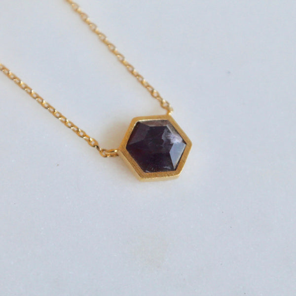 Octagon dainty necklace