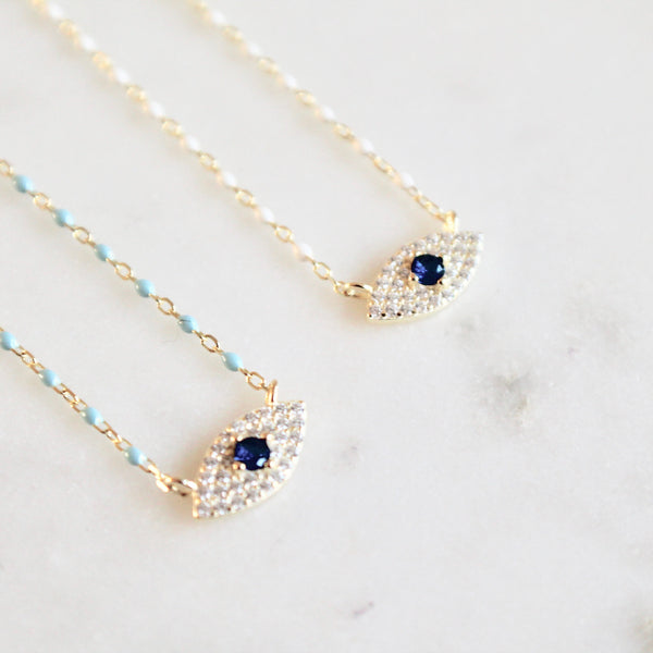 Evil eye necklace
