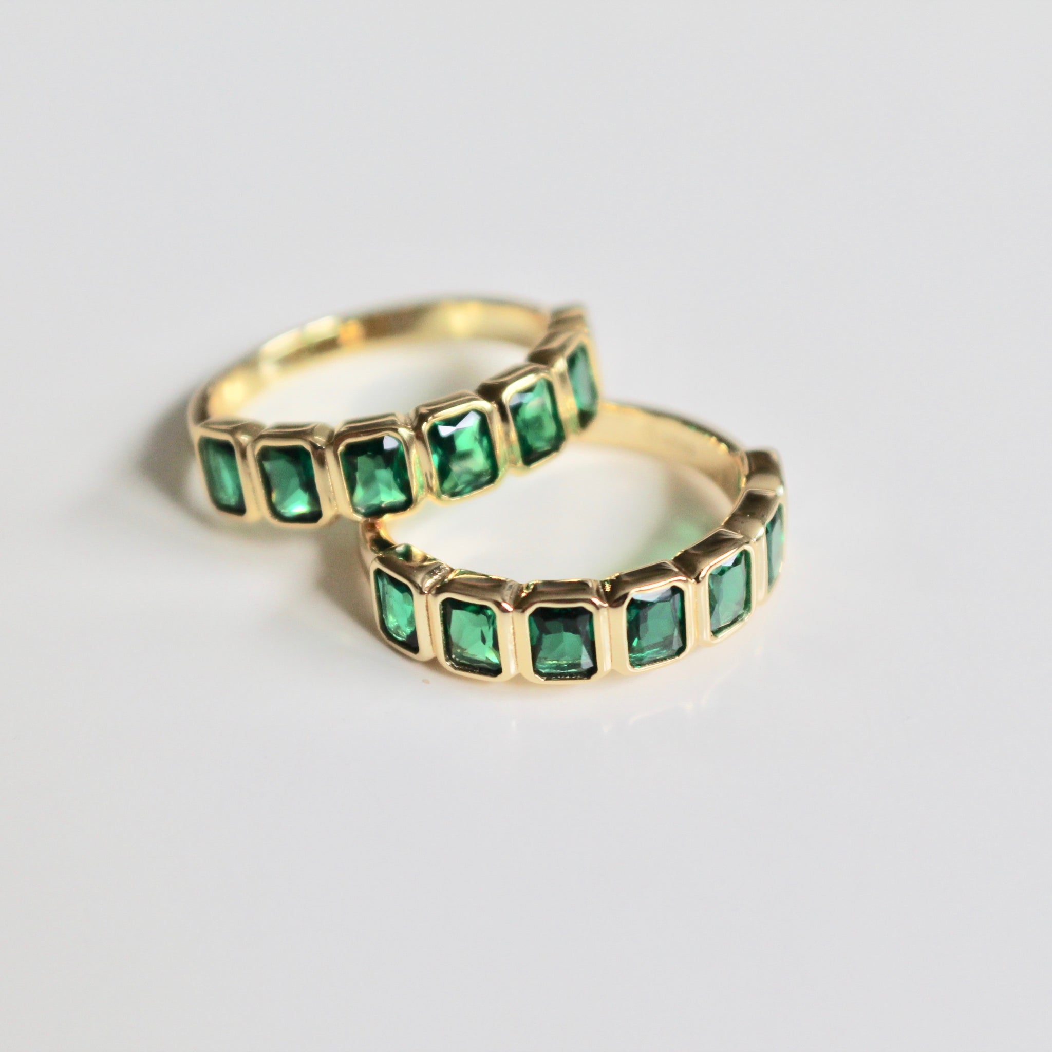 Emerald baguette ring