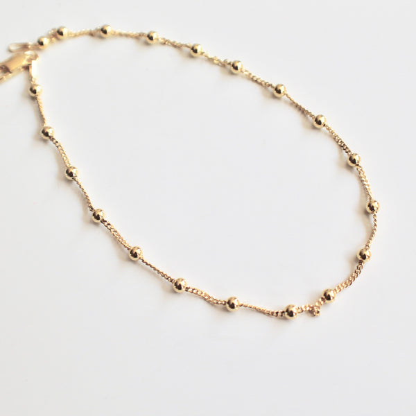Ball ankle bracelet