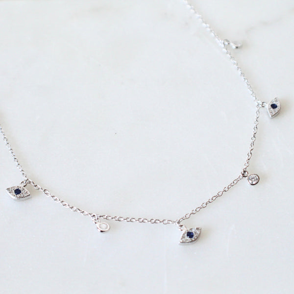 Evil eye chocker necklace