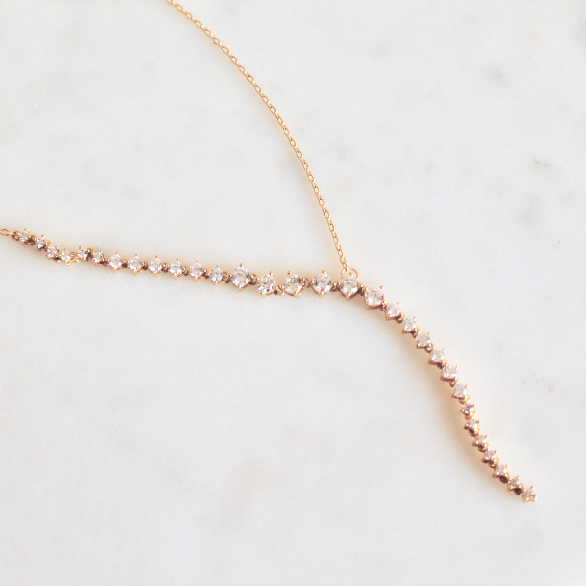 Valerie lariat necklace