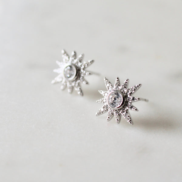 Starburst stud earrings