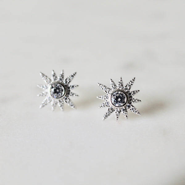 Starburst stud earrings