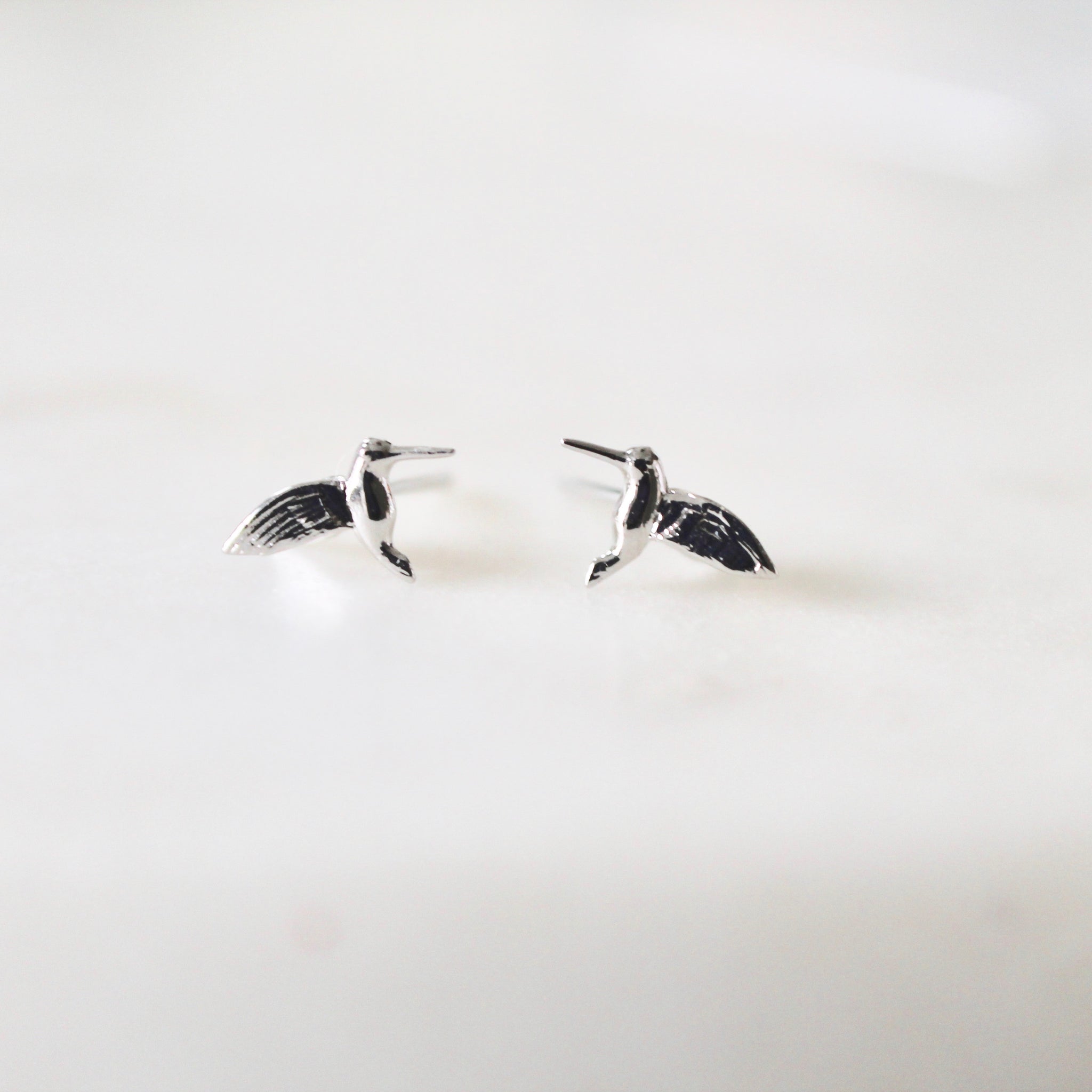 Hummingbird stud earrings