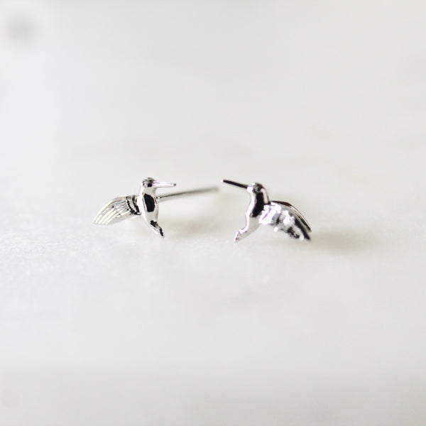 Hummingbird stud earrings