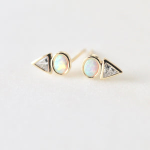 Lina opal earrings