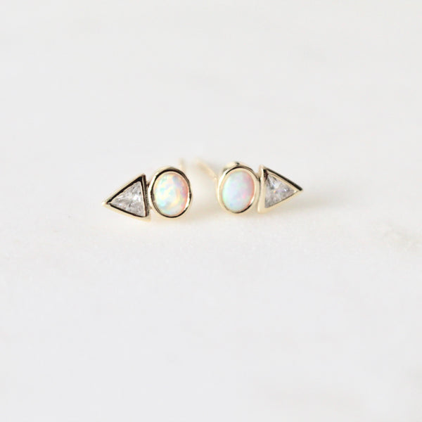 Lina opal earrings