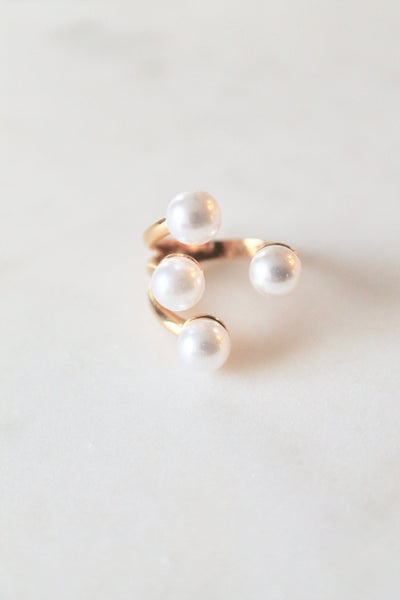 Pearl statement ring