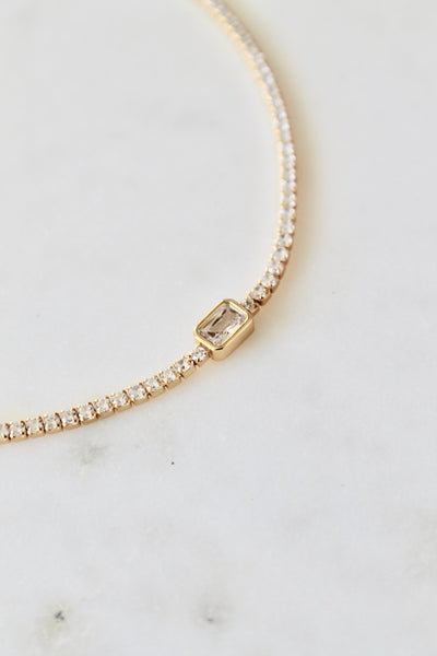 CZ tennis necklace
