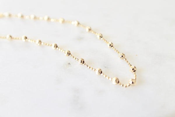 Ball ankle bracelet