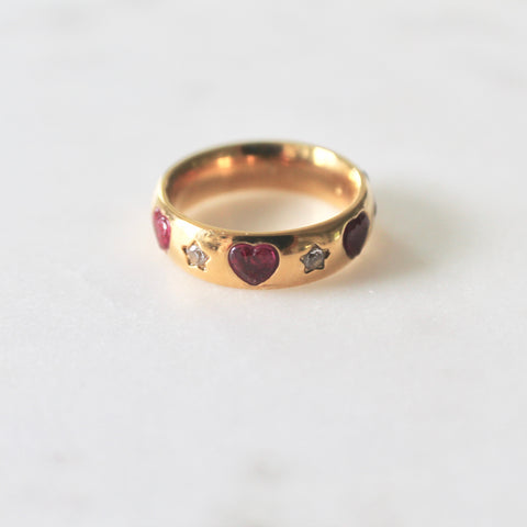 Red heart ring
