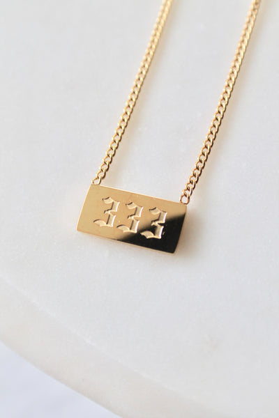 Angel number necklace