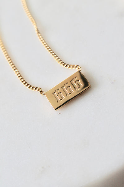 Angel number necklace