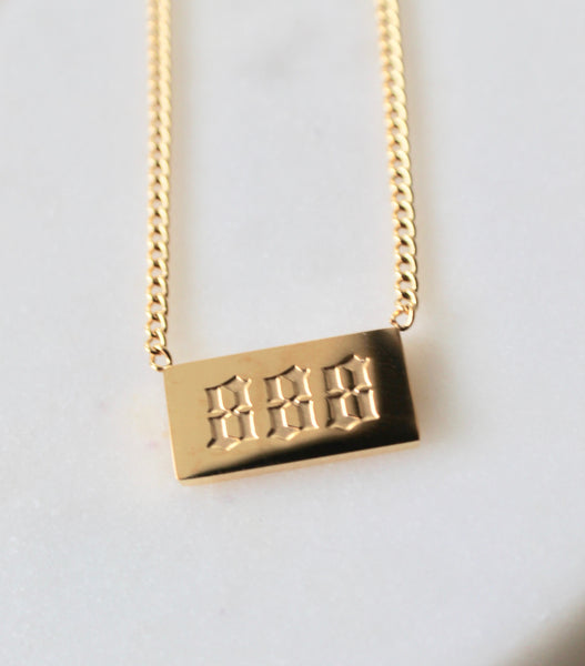 Angel number necklace