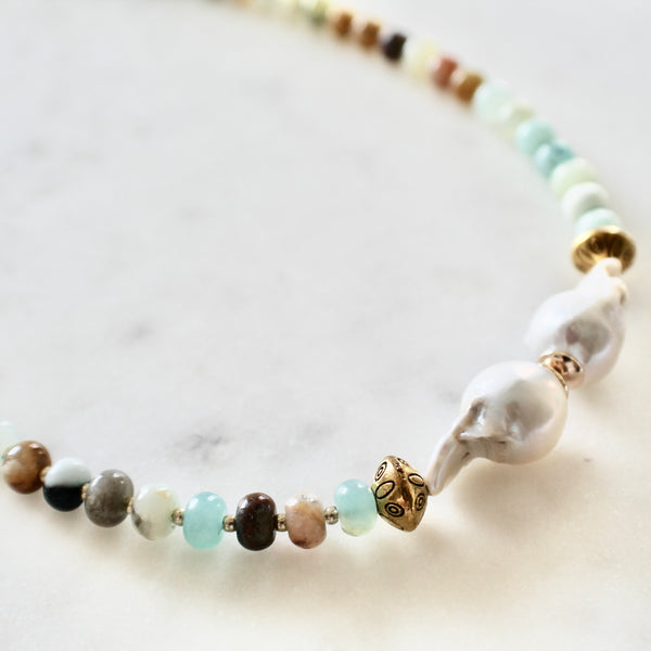 Baroque pearl necklace