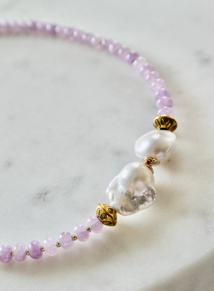 Baroque pearl necklace