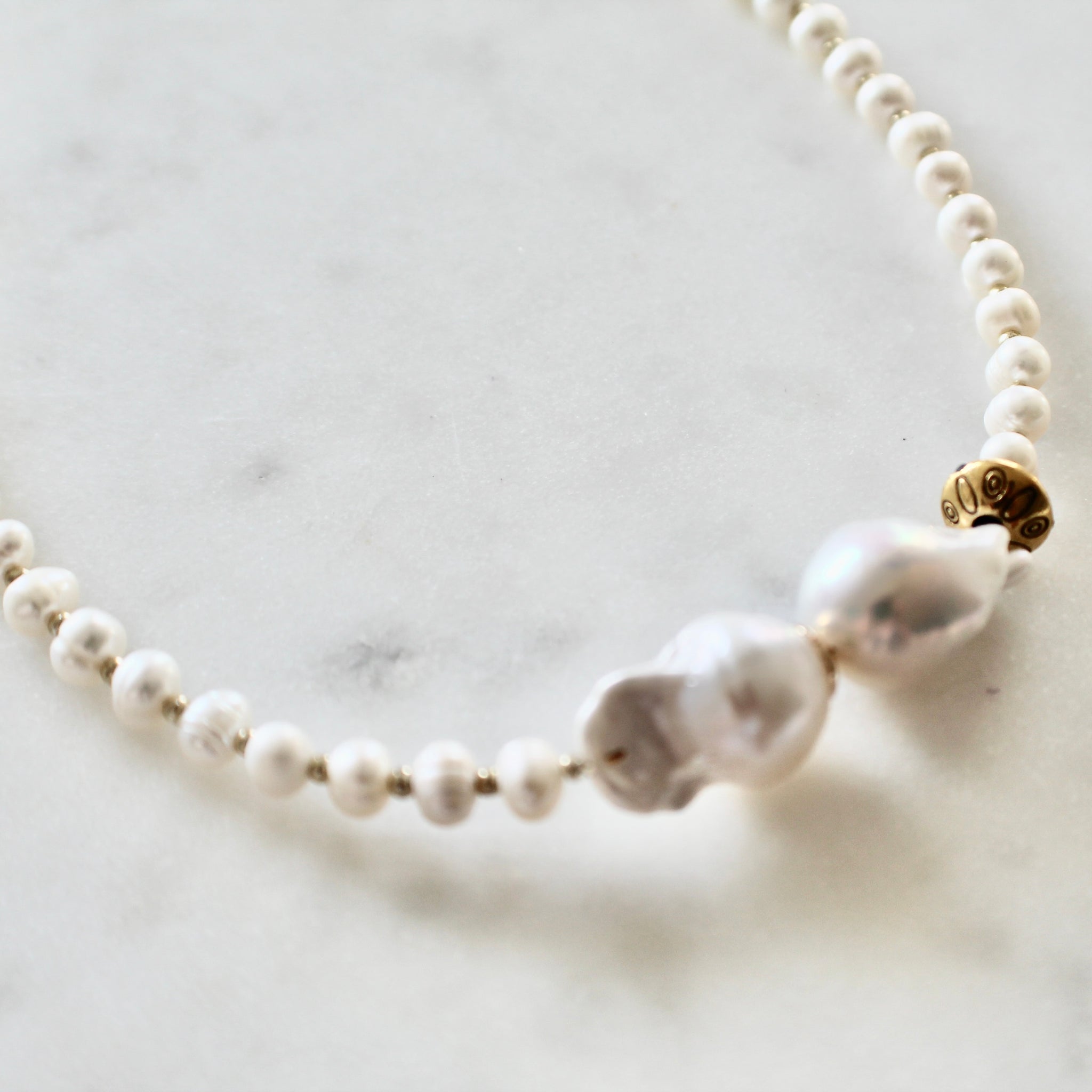 Baroque pearl necklace