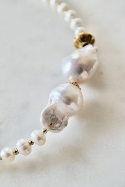 Baroque pearl necklace