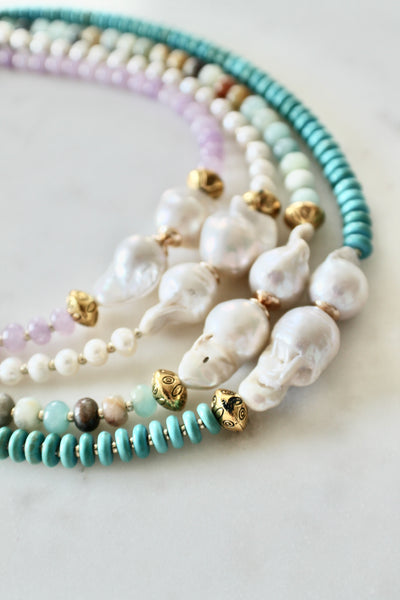 Baroque pearl necklace