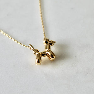 Baloon dog dainty necklace